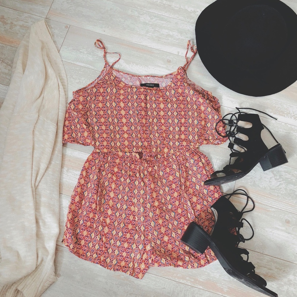 Romper with Hanging Sleeves